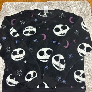 Nightmare Before Christmas Fuzzy Crewneck Women’s Medium